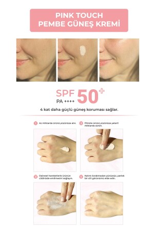 Pink Touch SPF 50 Skin Brightening Tone Equalizing Pink Face Sonnencreme 50 ml für alle Hauttypen - 4