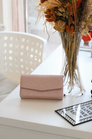 Pinkfarbene Glitzer-Mini-Box-Umhängetasche für Damen - 2