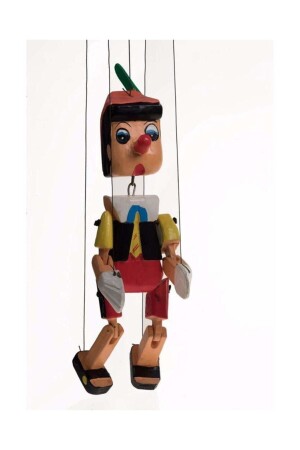 Pinocchio-Schnurpuppe aus Holz TYFPN989898 - 3