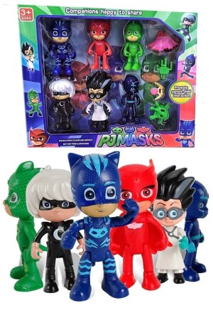 Pj Masks Pijamaskeliler Catboy Owlette Gekko 6-teiliges 10-teiliges Spielset retoys9172951 - 4