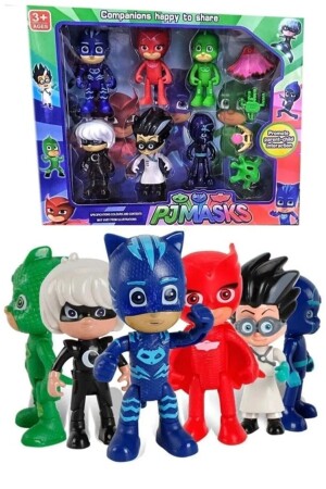 PjMasks Pijamaskeliler 10-teilige Figur + 5-teiliges Avengers Spiderman Thanos Ironmon Captain America Spielzeugset - 4