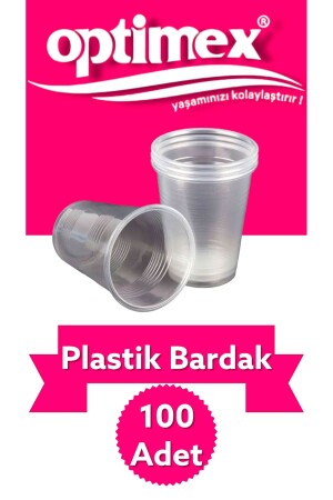 Plastik Pet Bardak 100 Adet - 180cc Su Bardağı - 1