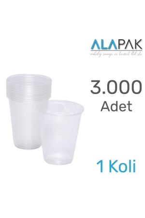 Plastik Pet Bardak Otomat Bardağı 180cc 3.000 Adet (1 KOLİ) Alapak.Brdk.Pet.3000 - 2