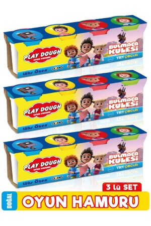 Play Dough Doğal Oyun Hamuru 4 Renk 3'lü Set 1344 Gr 80004 - 3