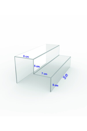 Plexi transparenter Leiter-Ausstellungsständer 35 cm CNMRDVN - 5