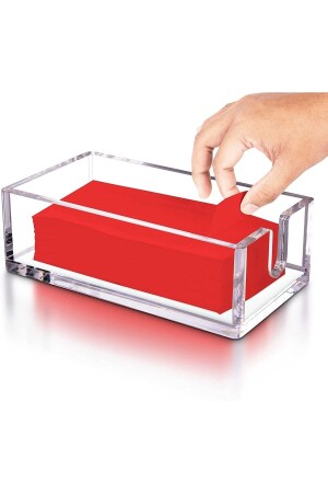 Plexiglas-Serviettenhalter, Organizer, Box, Make-up-Organizer CYA8YH8uhj76 - 2