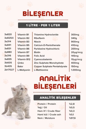 Plus B Kediler Için Tüy Dökümünü Azaltan- Besleyen Tüy Sağlığı Damlası Kedi Tüy Döküm Önleyici 50 ml - 5