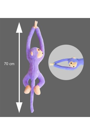 Plüschaffe, Schlaf- und Spielgefährte mit klebrigen Händen – 70 cm große Affensohle - 1