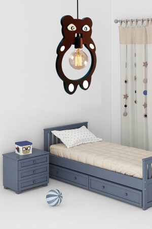 Polo Panda Holz Kinder Baby Zimmer Kronleuchter dekorative Hängelampe Holz Luxus rustikale moderne dekorative Lampe UTMPNDPL1 - 3