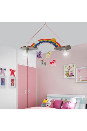 Pony-Kinderzimmerbeleuchtung aus Holz TYC00124238142 - 3