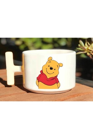 Pooh & Piglet Bedrucktes „Dear Couple“-Paar aus 2 weißen Bechern mit T-Griff T-cup00000012 - 4