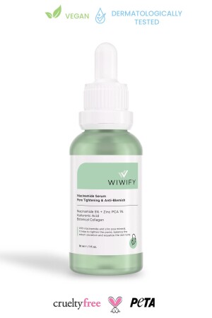 Porenstraffendes Anti-Akne-Tonausgleichsserum mit botanischem Kollagen (Niacinamid 5 % + Zink Pca 1 %) NIACINAMID-SERUM - 2