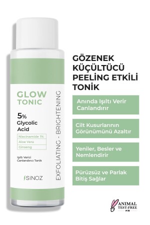 Porenstraffung, reinigend, revitalisierend, Peeling-Effekt, Glow Tonic, Glykolsäure 5 %, 200 ml - 4