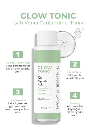 Porenstraffung, reinigend, revitalisierend, Peeling-Effekt, Glow Tonic, Glykolsäure 5 %, 200 ml - 5