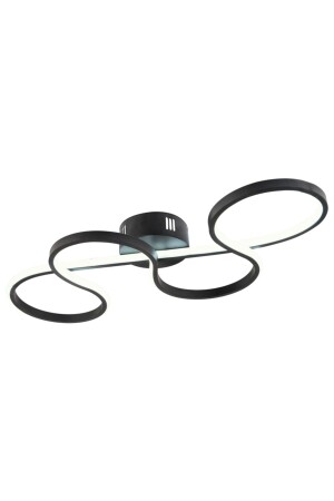 Porima Schwarze moderne Pendelleuchte, weißes Licht, Wohnzimmer, Küche, Flur, LED-Kronleuchter PORMA04 - 6