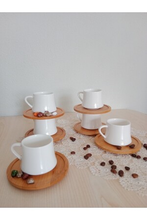 Porzellanteller-Kaffeetassen-Set vergoldet lvn02578 - 5