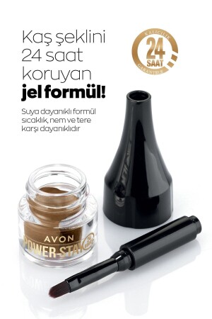 Power Stay Kaş Için Jel Pomad 2 Gr. Dark Brown - 5