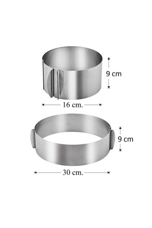 Praktische, verstellbare, runde Luxus-Kuchenform MA3006 - 5