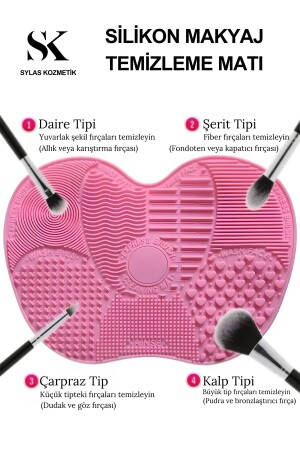 Praktisches Damen-Make-up-Pinsel-Schwamm-Reinigungs-Reiniger-Silikonmatten-Befestigungswerkzeug - 2