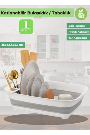 Pratik Katlanabilir Tabaklık Bulaşıklık 0021.J041093 - 2