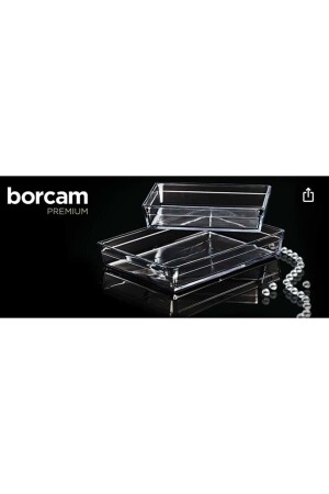 Premium Borcam Ikili Premum Dikdörtgen Fırın Seti Tepsi 159128 2400cc 4350cc 99160291 - 5