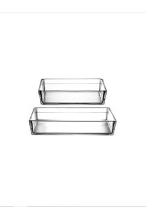 Premium Pyrex Double Premum Rechteckiges Ofenset, Tablett 159128, 2400 cc, 4350 cc, 99160291 - 3