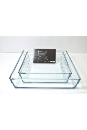 Premium-Pyrex-Set, 2-teilig, quadratisches Pyrex-Set, Sonderserie, pb59314-1 - 2