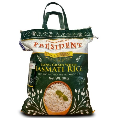 PRESIDENT WHITE BASMATI RICE 5KG - 1