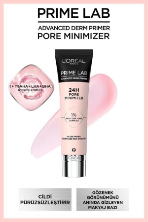 Prime Lab Pore Minimizer Gözenek Küçültücü Aha Ve Bha Içeren Primer - Makyaj Bazı - 3