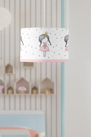 Prinzessin-Mädchenzimmer-Pendelleuchte-Kronleuchter, Modell EVML051 - 4