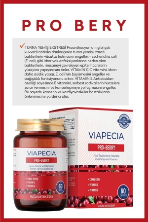 Pro-berry Kaşıntı & Idrar Yolu Enfeksiyonları Turna Yemişi E & C Vitaminleri 60 Kapsül - 4