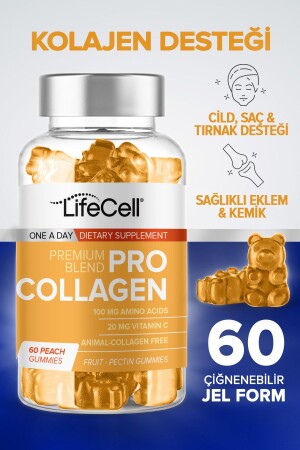 Pro Collagen - 60 Adet Gummie Hidrolize Kolajen Ve Vitamin C Içeren Cilt Bakım Gıda Takviyesi - 2