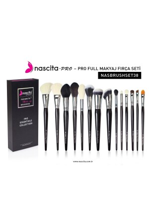 Pro Essentials Collection Make-up-Pinsel-Set, komplettes Nasbrushset38 - 2