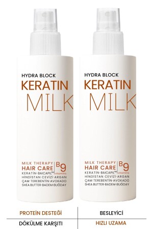 Procsın Keratin Milk Hızlı Uzama Dökülme Karşıtı 2'li Saç Spreyi Paketi 150 Ml X 2 - 3