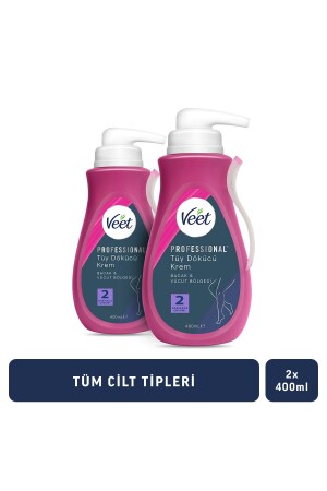 Professional Tüy Dökücü Krem Tüm Cilt Tipleri Için 400ml X2 - 3