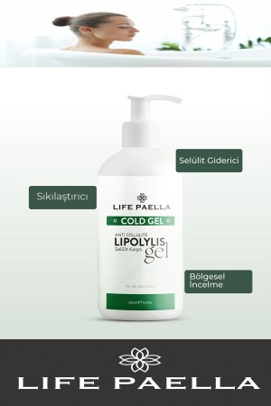 Professionelles Anti-Cellulite- und Dehnungsstreifen-Gel mit kalter Lipolyse zur regionalen Gewichtsabnahme, 250 ml - 1