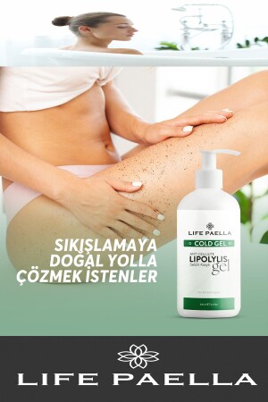 Professionelles Anti-Cellulite- und Dehnungsstreifen-Gel mit kalter Lipolyse zur regionalen Gewichtsabnahme, 250 ml - 8