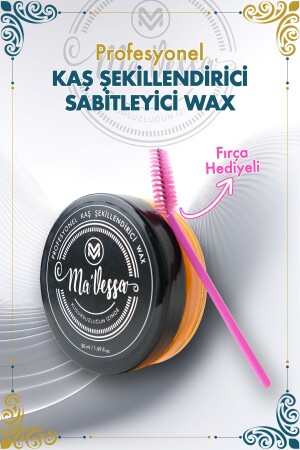 Profesyonel Kaş Şekillendirici Sabitleyici Wax 50 ml (Fırça Hediyeli) - 2