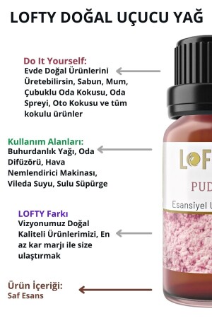 Pudra- Lavanta- Amber Romantik Uçucu Buhur Yağı Buhurdanlık Esansı Oda Kokusu Esansiyel 10 ml - 7