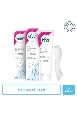 Pure 200ml Tüy Dökücü Krem Hassas Ciltler X 2 - 2