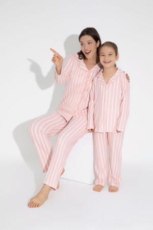 Pyjama-Set aus Baumwolle mit Knöpfen - 1