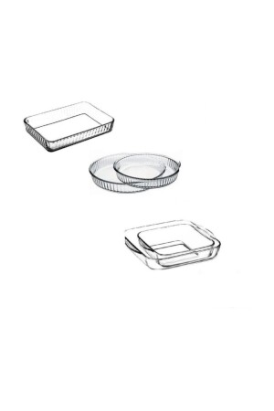 Pyrex-Ofenblech – 5 Pyrex Pyrex-Set 091oa 088oa 061oa Fma02253 Fma03121 Fma04596 285 159028-5 - 4