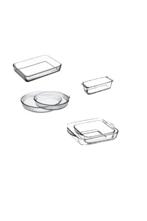 Pyrex-Ofenblech – 6-teiliges Pyrex-Set 088oa 091oa 092oa 061oa Fma146525 Fma03121 Fma04596 369 159028-6 - 4