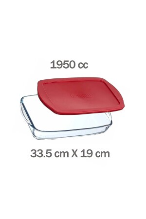 Pyrex-Set mit rotem Deckel, 7-teilig, 59000642356 - 6