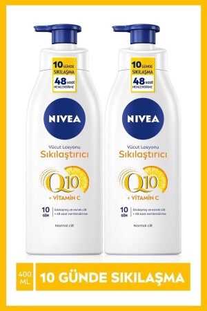 Q10 Sıkılaştırıcı Vücut Losyonu Pump 400 ml X2 Adet-10 Günde Sıkılaşmış Ve Esnek Cilt- Avantajlı Boy - 2