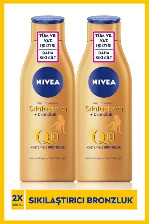 Q10 Straffende und allmählich bräunende Körperlotion in 10 Tagen 2 x 200 ml - 4