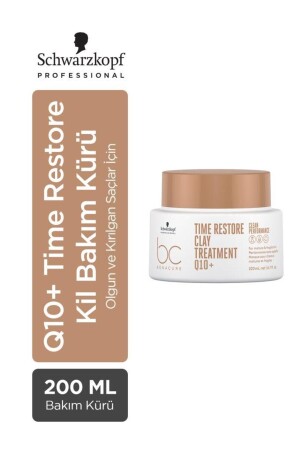 Q10+ Time Restore Clay Care Cure 200 ml für reifes und sprödes Haar - 1