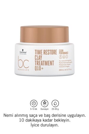 Q10+ Time Restore Clay Care Cure 200 ml für reifes und sprödes Haar - 5