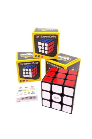 Qiyi 3x3 Speed Cupe Hızlı Profesyonel Dekompresyon Rubik Küp Zeka Küpü Akıl Küpü Sabır Küpü - 8