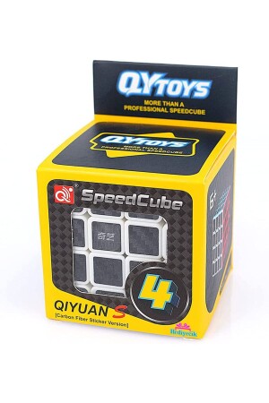 Qiyi Qiyuan S 4x4 Karbon Fiber Zeka Küpü Akıl Küpü Rübik Küp UF67028B - 10